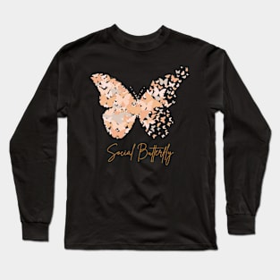 Social Butterfly Personality v6 Long Sleeve T-Shirt